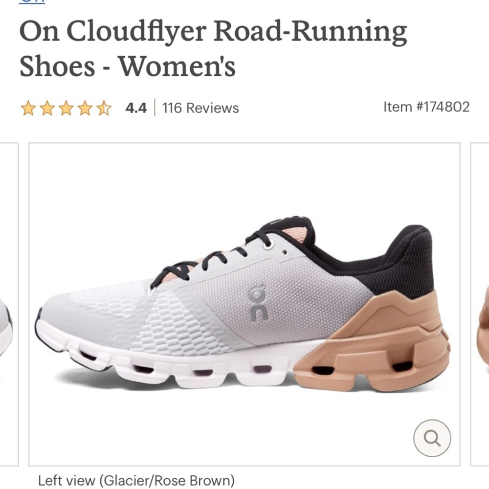On Cloud flyer running shoe